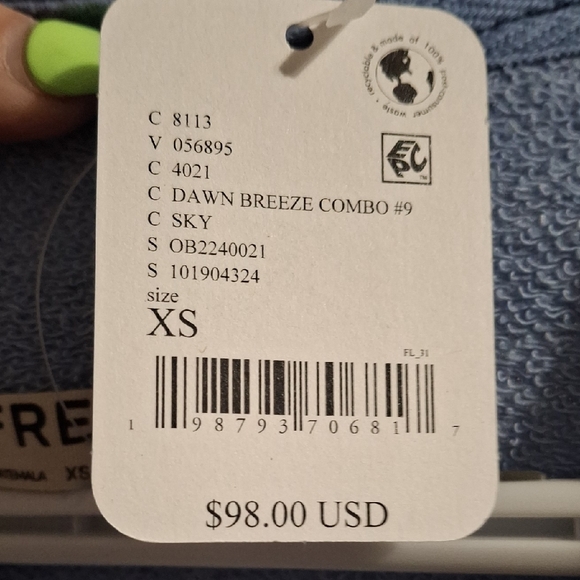 We The Free Light Blue Textured Top - Picture 3 of 11